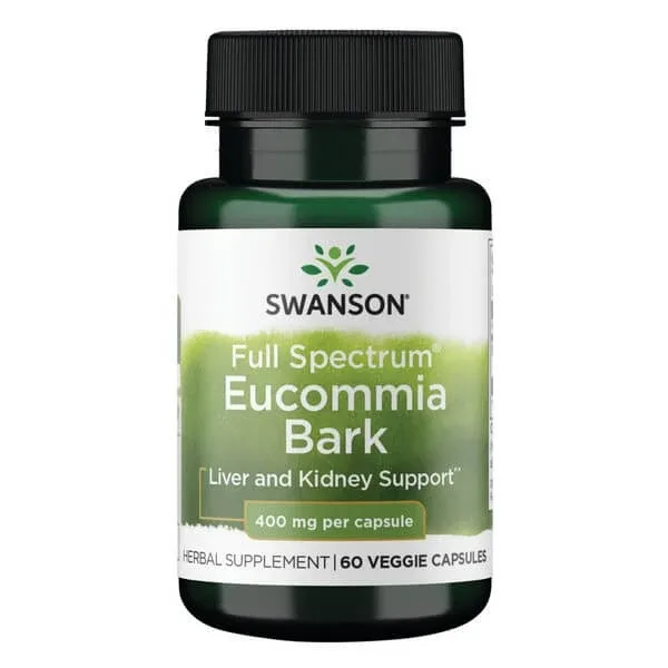 Swanson Full Spectrum Eucommia Bark, 400 mg, capsule, 60 buc. — preț și oferte