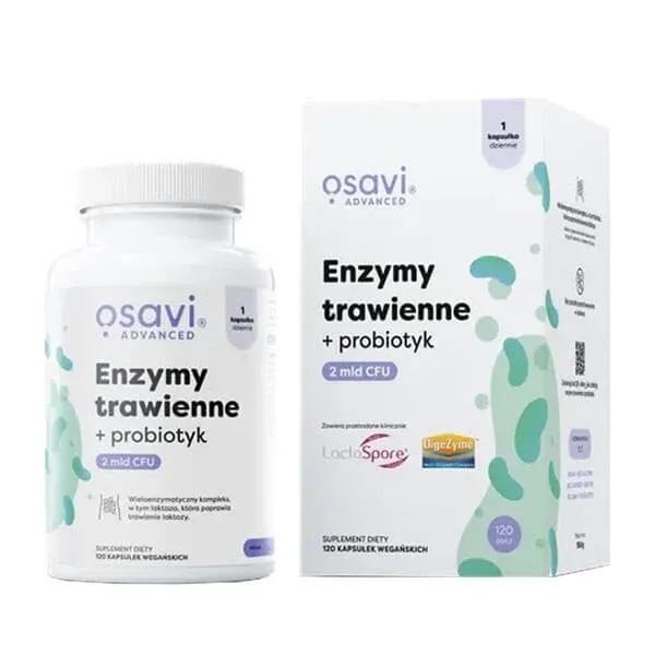 Osavi Enzime Digestive + Probiotic, capsule, 120 buc. — preț și oferte