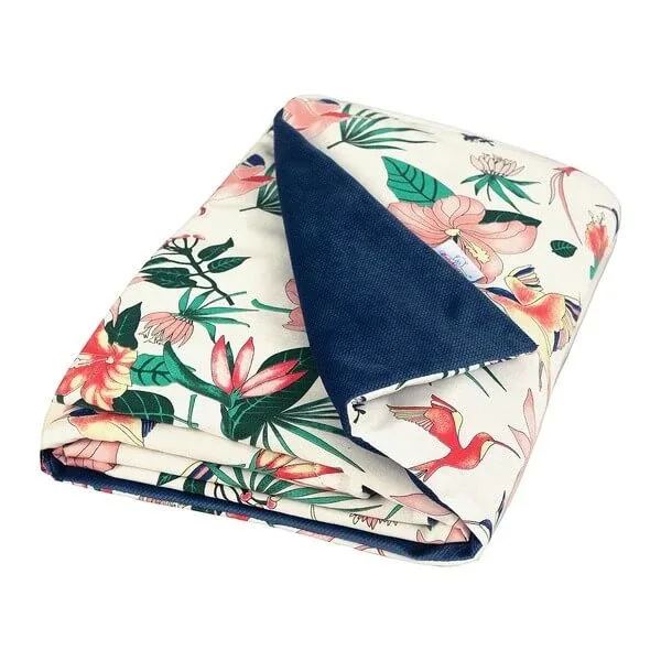 Babymatex Velvet, pătură din satin de bumbac, 75 cm x 100 cm, floare, 1 buc. — preț și oferte