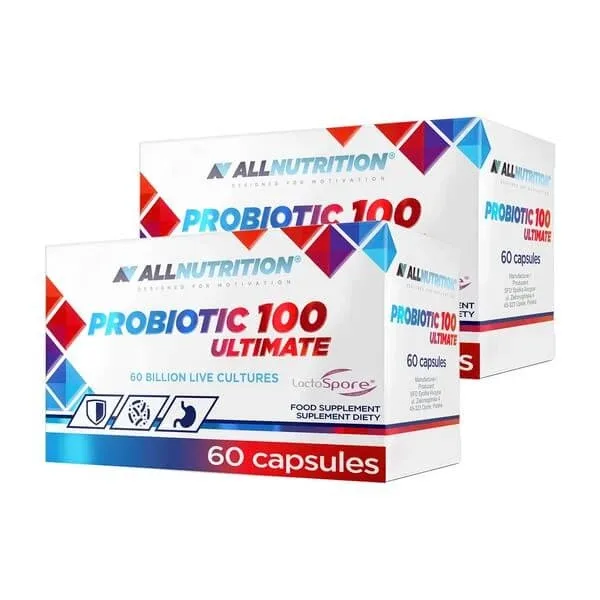 Set de 2 x Allnutrition Probiotic 100 Ultimate, capsule, 60 buc. — preț și oferte