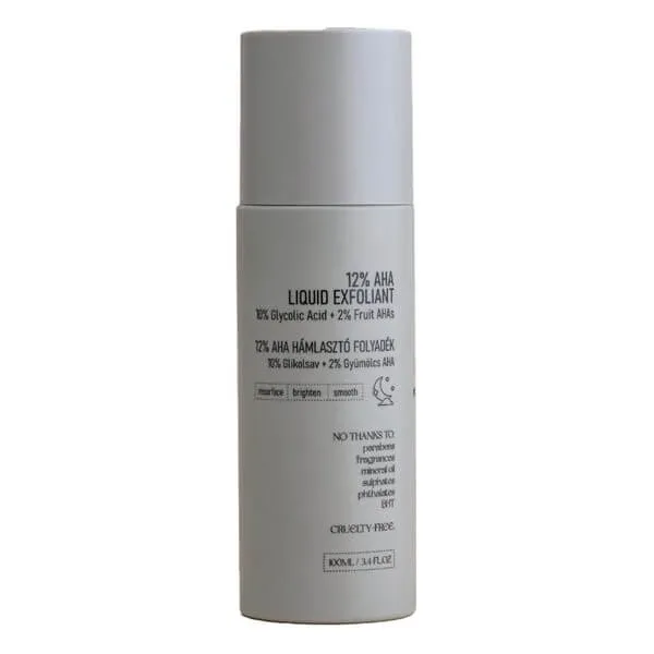 Nerds 12% AHA Liquid Exfoliant, tonic exfoliant cu 10% acid glicolic și 2% AHA din fructe, 100 ml — preț și oferte