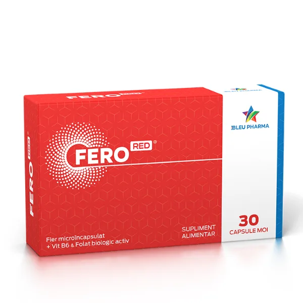 Fero Red, Bleu Pharma | 30 capsule moi — preț și oferte