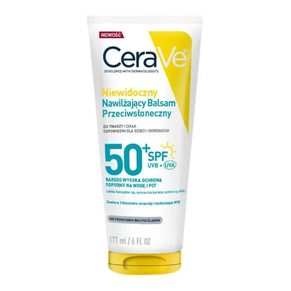 CeraVe, loțiune de protecție solară hidratantă invizibilă SPF50+, 177 ml — preț și oferte
