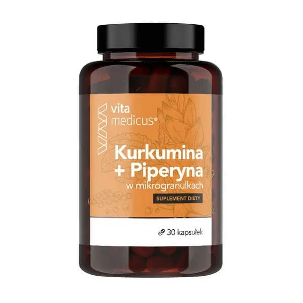Vitamedicus, Curcumin + Piperine în microgranule, capsule, 30 buc. — preț și oferte