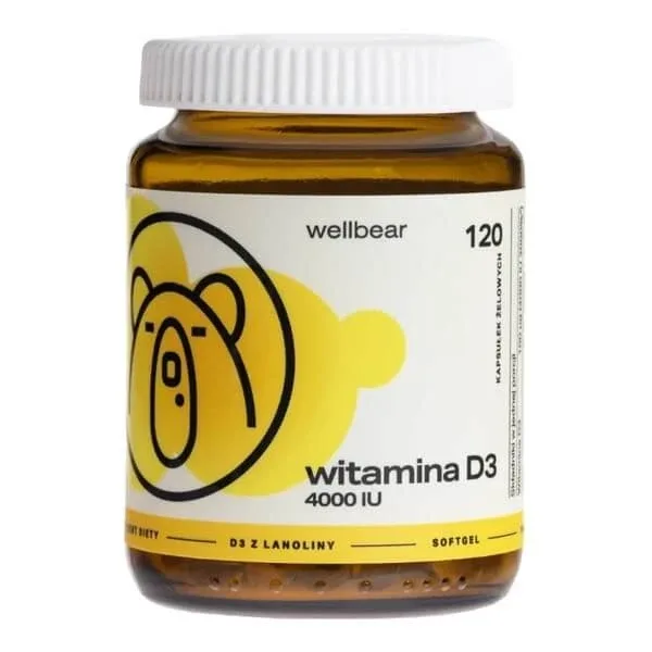 Wellbear Vitamina D3 4000 UI, capsule, 120 buc. — preț și oferte