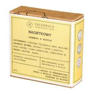 Calendula Modern Self Care, Șampon cub, Calendula, 80 g