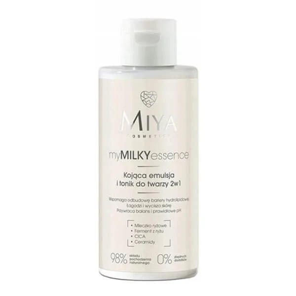Miya Cosmetics myMILKYessence, emulsie calmantă și toner facial 2 în 1, 150 ml — preț și oferte