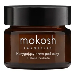 Mokosh, cremă de ochi corectivă, ceai verde, mini, 15 ml