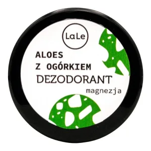 LaLe, cremă deodorantă cu magnezie, aloe vera și castravete, 50 ml