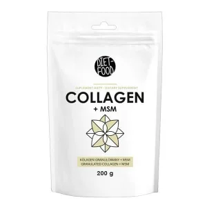 Diet-Food, Colagen de vită + MSM, pulbere, 200 g