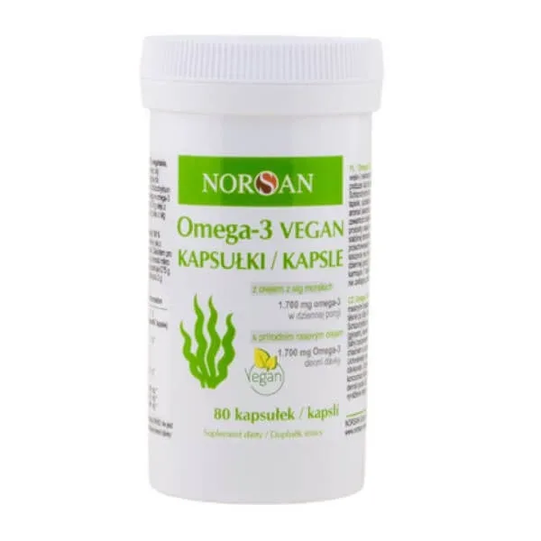Norsan Omega-3 Vegan, capsule, 80 buc. — preț și oferte