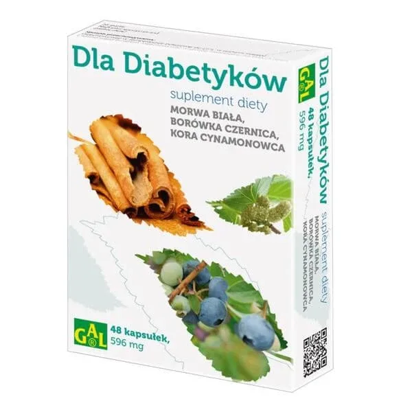 Pentru diabetici, mure, afine, scoarță de scorțișoară, 596 mg, capsule, 48 buc. — preț și oferte