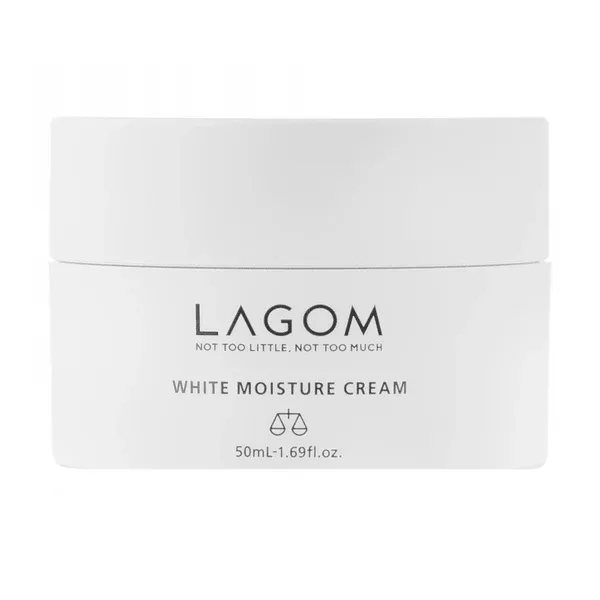 Lagom White Moisture Cream, cremă hidratantă și iluminatoare pentru pielea ternă și neuniformă, 50 ml — preț și oferte