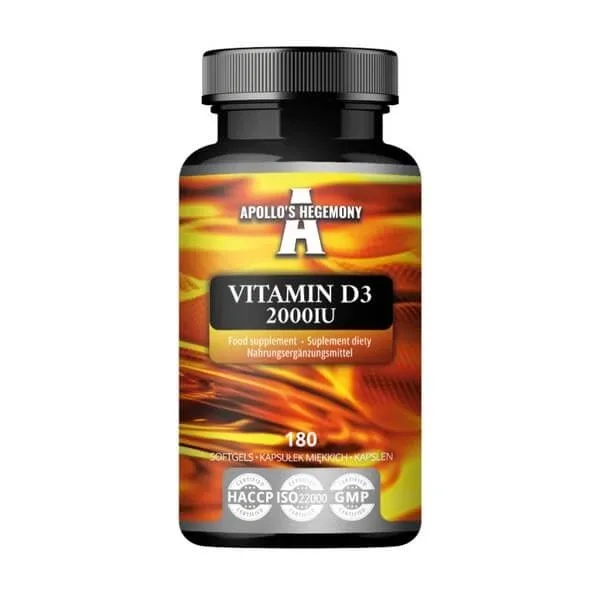 Apollo's Hegemony Vitamina D3 2000IU, capsule moi, 180 buc. — preț și oferte