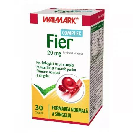 FIER COMPLEX 20MG X 30COMPR WALMARK — preț și oferte