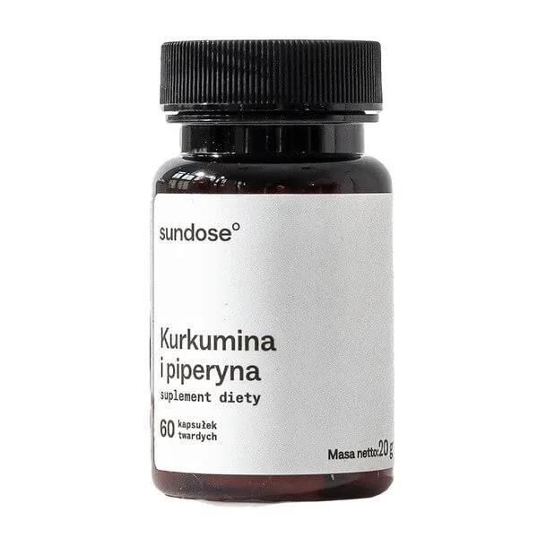 Sundose Turmeric și Piperine, capsule tari, 60 buc. — preț și oferte