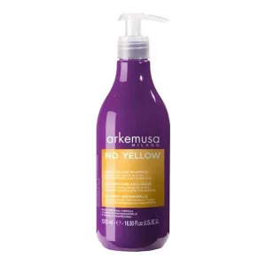 Arkemusa Milano No Yellow Anti-Yellow, șampon pentru păr blond, decolorat și gri, 500 ml