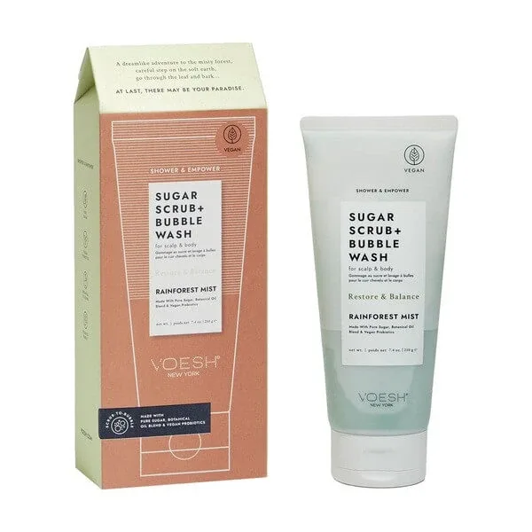 Voesh, scrub de curățare cu zahăr, ceață de pădure tropicală, 210 g — preț și oferte