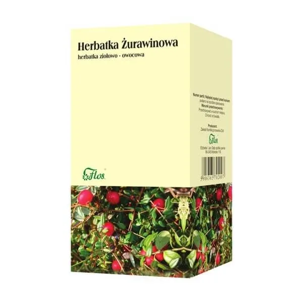 Flos, Cranberry ceai de plante și fructe, 25 x 2 g — preț și oferte