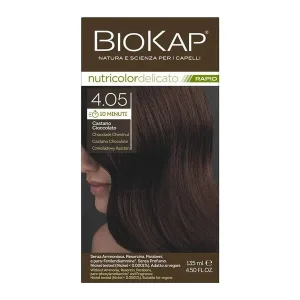 Biokap Nutricolor Delicato Rapid, vopsea de păr 4.05 ciocolată castan, 135 ml