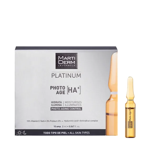 Fiole anti-age cu acid hialuronic Photo Age, Platinum, Martiderm | 10 fiole — preț și oferte