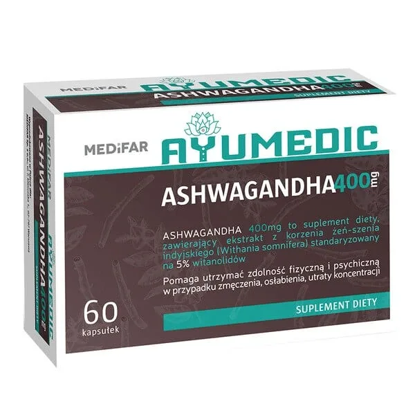 Medifar Ayumedic Ashwagandha, capsule, 60 buc. — preț și oferte