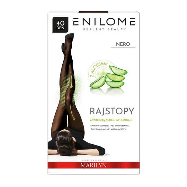 Enilome Healthy Beauty Aloe, dresuri semi-mat, culoare Nero, mărime XL, 40 DEN — preț și oferte