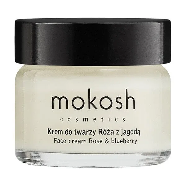 Mokosh, cremă de față fermizantă anti-îmbătrânire, trandafir și afine, 15 ml — preț și oferte