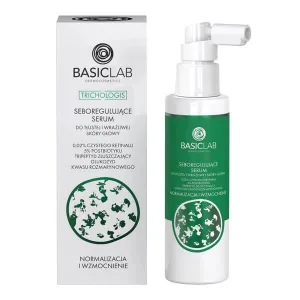 BasicLab Trichologis, ser seboregulator pentru scalp gras și sensibil, 100 ml
