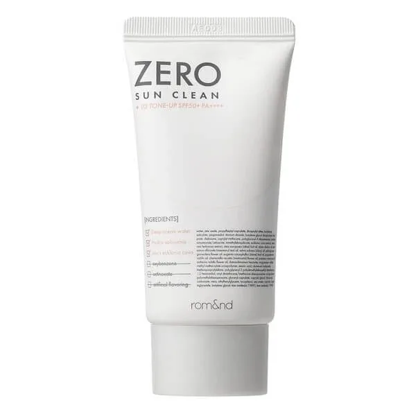 Rom&amp;nd Zero Sun Clean, protecție solară facială tonifiantă SPF50+ PA++++, 02 Tone Up, 50 ml Rom&nd — preț și oferte