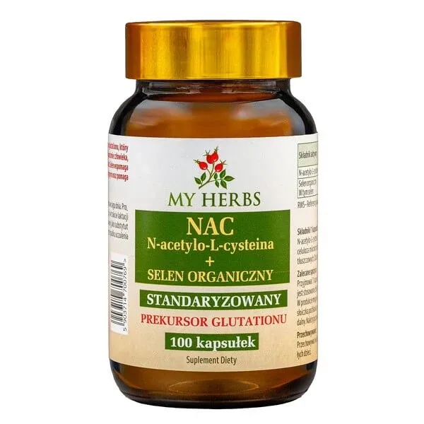 My Herbs NAC N-acetil-L-cisteină + Seleniu organic, capsule, 100 buc. — preț și oferte