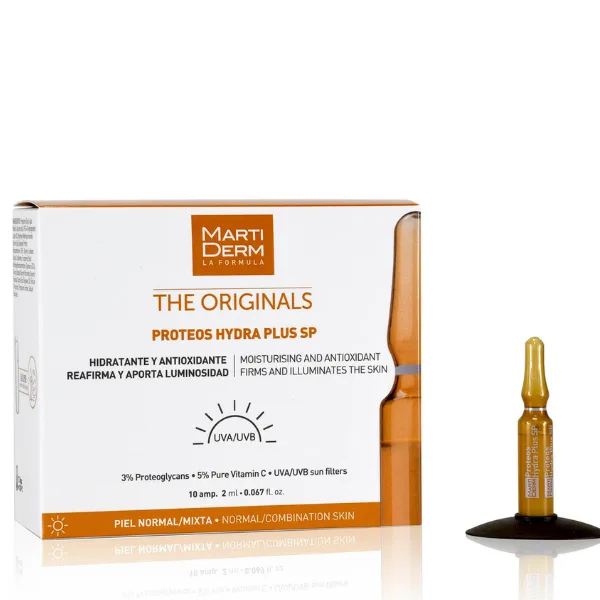 Fiole cu proteoglicani Proteos Hydra Plus SP, The Originals, Martiderm | 10 fiole — preț și oferte