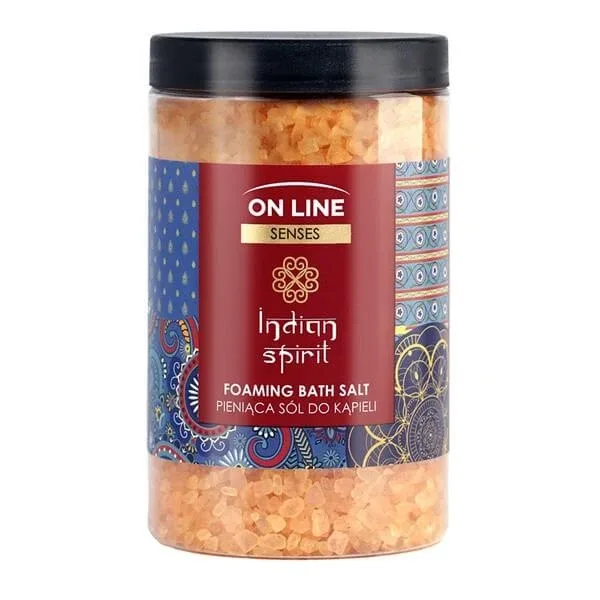 On Line Senses Indian Spirit, sare de baie spumantă, 480 g — preț și oferte