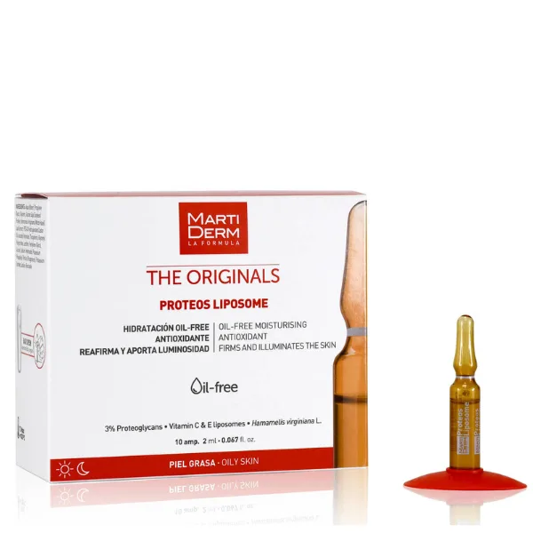 Fiole cu proteoglicani si vitamina C Proteos Liposome, The Originals, Martiderm | 10 fiole — preț și oferte