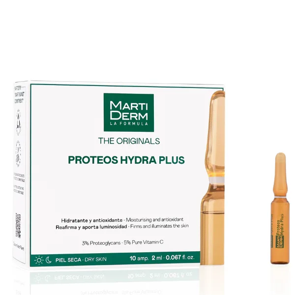 Fiole hidratante cu proteoglicani Proteos Hydra Plus, The Originals, Martiderm | 10 fiole — preț și oferte