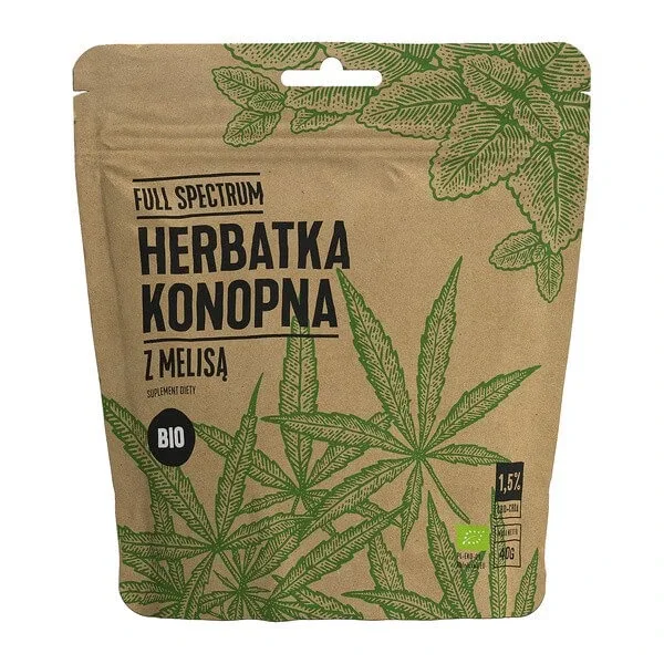 Full Spectrum, Bio ceai de cânepă cu balsam de lămâie, uscat, 40 g — preț și oferte
