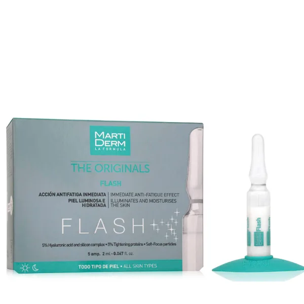 Fiole revitalizante cu acid hialuronic Flash, The Originals, Martiderm | 5 fiole — preț și oferte