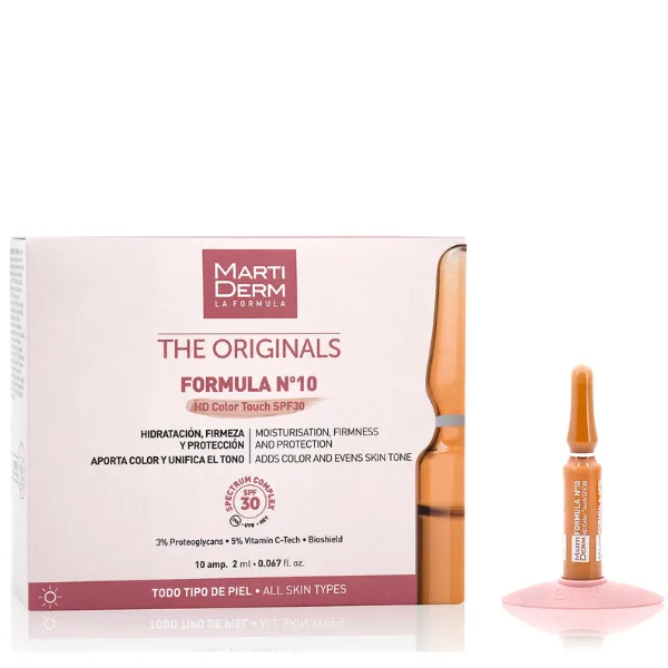 Fiole uniformizare ten Formula nr. 10 HD Color Touch cu SPF 30, Martiderm | 10 fiole — preț și oferte