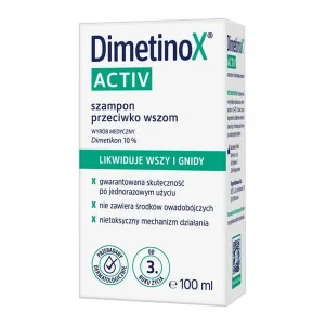 DimetinoX Activ, șampon împotriva păduchilor, 100 ml