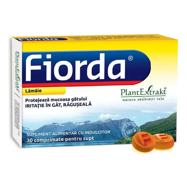 Fiorda cu aroma de lamaie, PlantExtrakt | 30 comprimate — preț și oferte