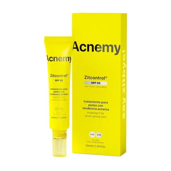 Acnemy Zitcontrol SPF 50, protecție solară pentru pielea cu imperfecțiuni, 40 ml — preț și oferte