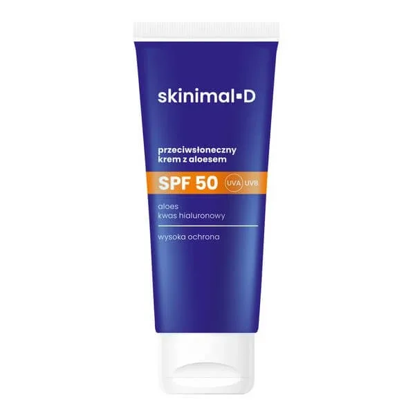 Skinimal D, cremă solară cu aloe vera SPF50, 50 ml — preț și oferte