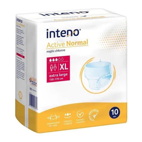 Inteno Active Normal, chiloți absorbanți, mărimea XL, 10 buc. — preț și oferte