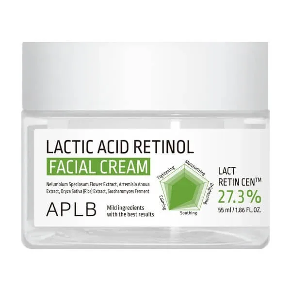 APLB Lactic Acid Retinol Facial Cream, cremă de reînnoire cu acid lactic și retinol, 55 ml — preț și oferte