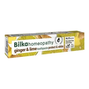 Bilka Homeopathy, pastă de dinți, ghimbir și lime, fără fluor, 75 ml