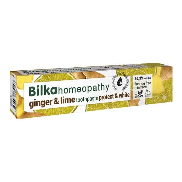 Bilka Homeopathy, pastă de dinți, ghimbir și lime, fără fluor, 75 ml — preț și oferte