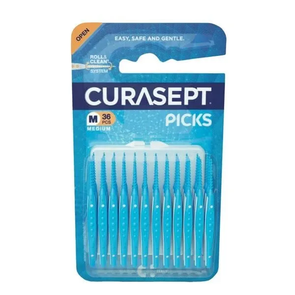 Curasept Picks Medium, scobitori din silicon, 36 buc. — preț și oferte