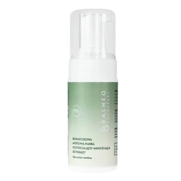 Balneokosmetics, biosulfură aloe vera spumă de curățare și hidratare facială, 100 ml — preț și oferte
