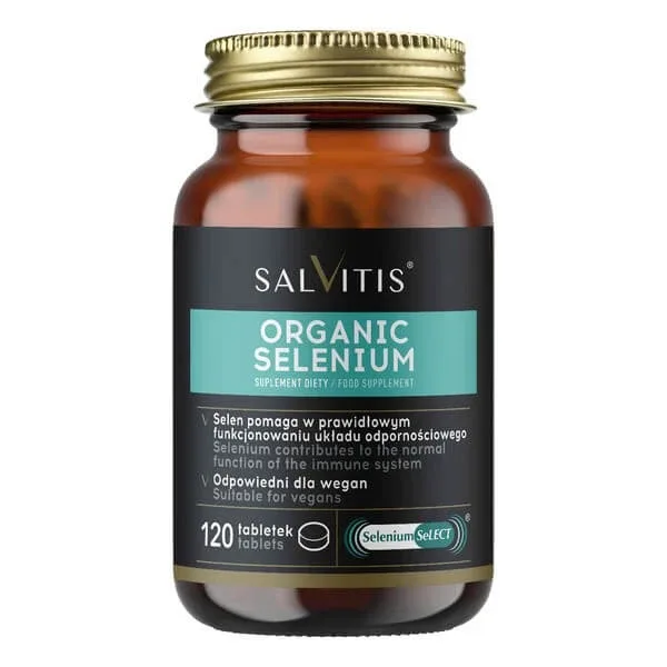 Salvitis Organic Selenium (Seleniu organic), comprimate filmate, 120 buc. — preț și oferte