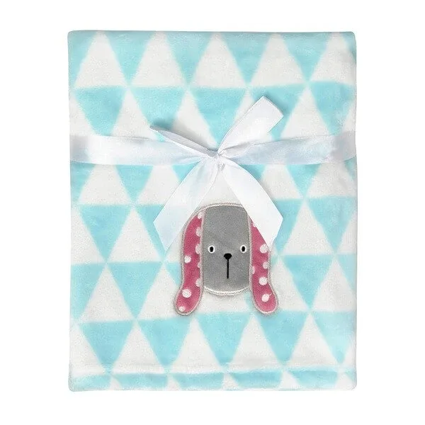 Babymatex, pătură RICCO cu broderie 75x100 cm, triunghiuri pentru căței, 1 buc. — preț și oferte